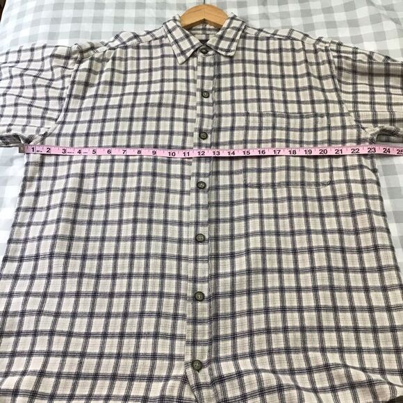 SARGENT Pepper southwestern western mens flannel plaid 100% cotton button down - Picture 9 of 14